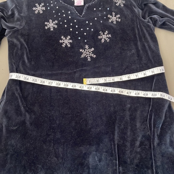 QUACKER 🦆 FACTORY Velvet w Pockets size MEDIUM Womens DRESS - Picture 15 of 16